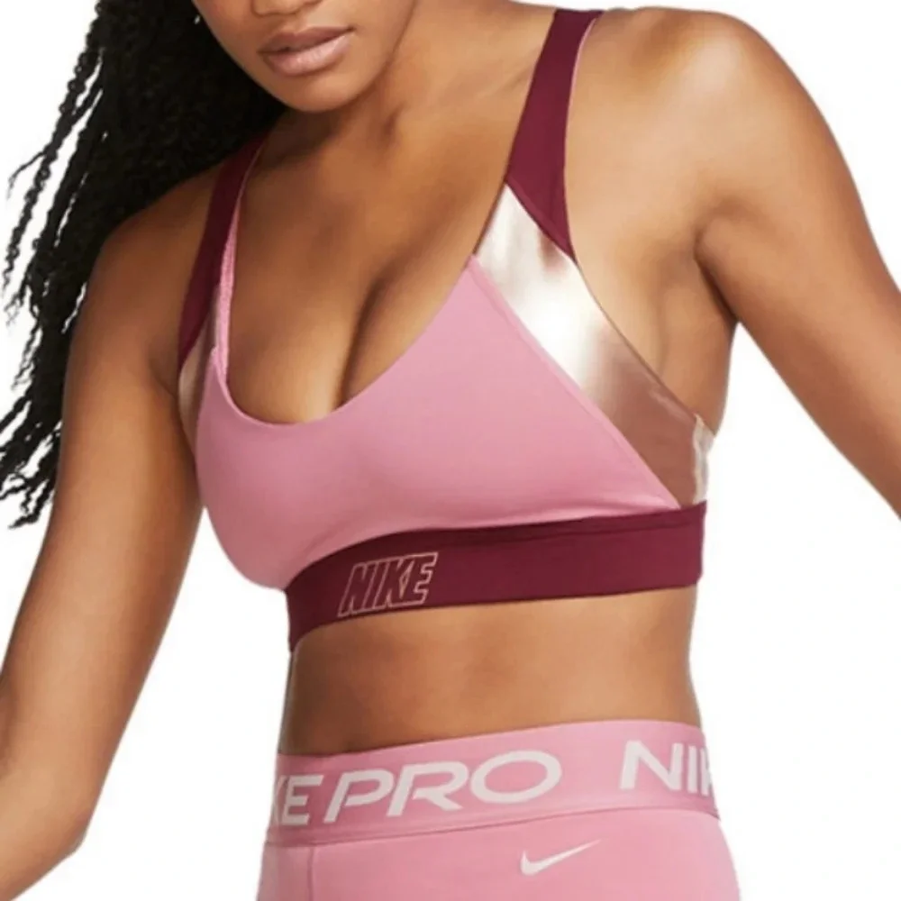 NWT Nike Indy Metallic Low Impact Sports Bra M